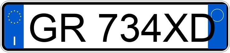 Numer rejestracyjny GR734XD posiada TOYOTA RAV4 3a serie