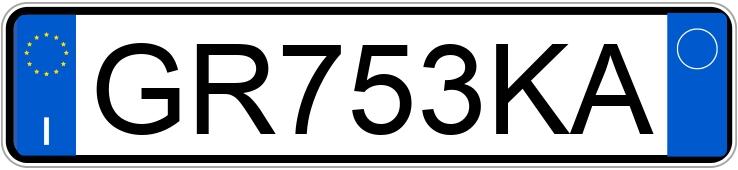 Numer rejestracyjny GR753KA posiada MCLAREN GT