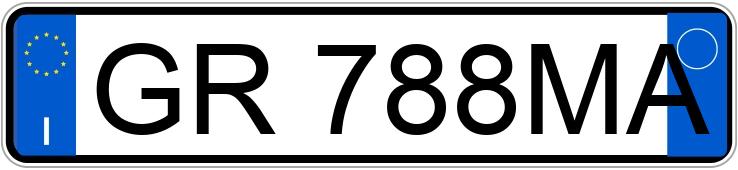 Numer rejestracyjny GR788MA posiada BMW Serie 1