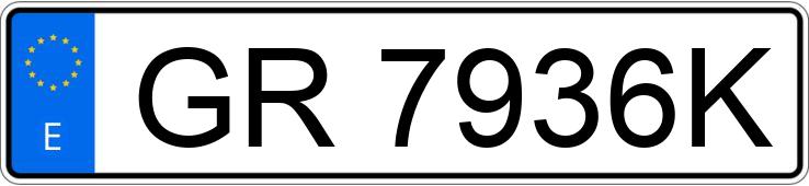Numer rejestracyjny GR7936K posiada SUZUKI SJ410 SAMURAI