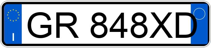 Numer rejestracyjny GR848XD posiada BMW X3