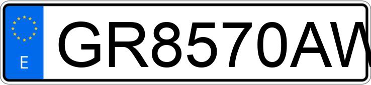 Numer rejestracyjny GR8570AW posiada HYUNDAI LANTRA