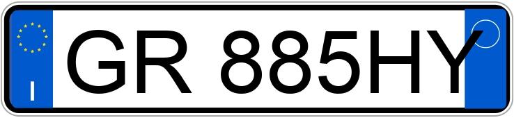 Numer rejestracyjny GR885HY posiada MITSUBISHI Space Star 2a serie