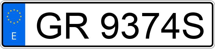 Numer rejestracyjny GR9374S posiada MERCEDES 190 (201)