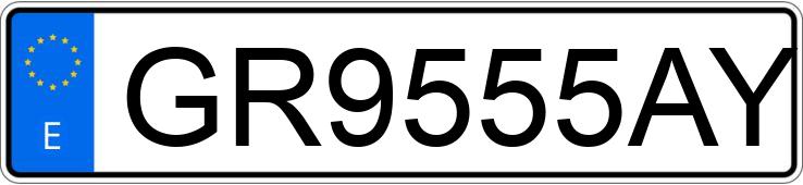 Numer rejestracyjny GR9555AY posiada VOLKSWAGEN GOLF
