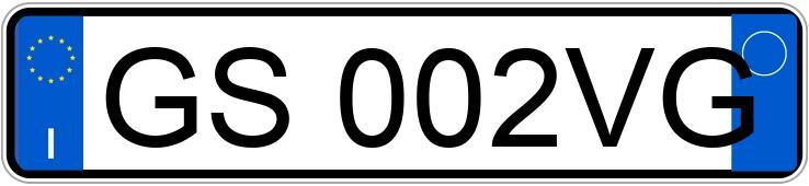 Numer rejestracyjny GS002VG posiada AUDI Q2