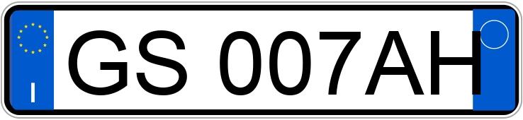 Numer rejestracyjny GS007AH posiada FERRARI Daytona SP3