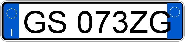 Numer rejestracyjny GS073ZG posiada BMW Serie 1