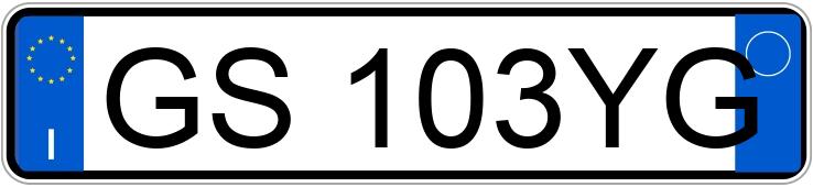 Numer rejestracyjny GS103YG posiada FIAT Tipo