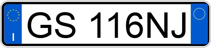 Numer rejestracyjny GS116NJ posiada AUDI Q5 1a serie