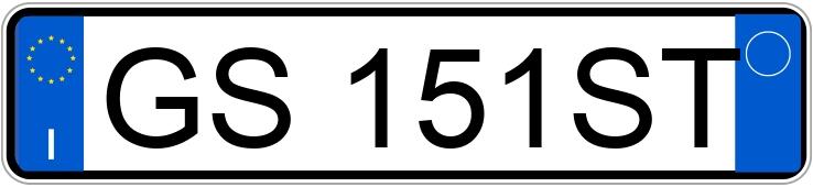 Numer rejestracyjny GS151ST posiada TOYOTA RAV4 3a serie