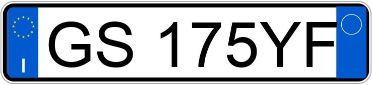 Numer rejestracyjny GS175YF posiada PEUGEOT 208