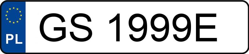 Numer rejestracyjny GS 1999E posiada MITSUBISHI PAJERO - GS1999E