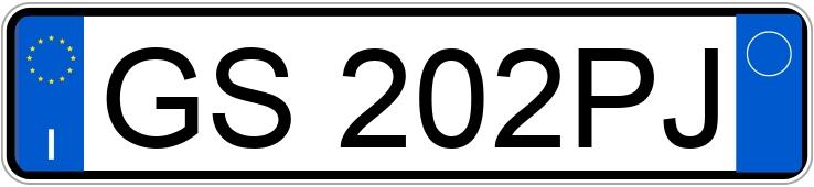 Numer rejestracyjny GS202PJ posiada JAGUAR E-Pace