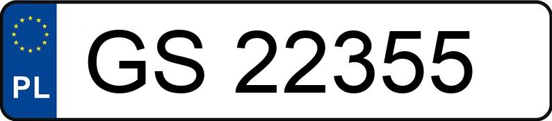 Numer rejestracyjny GS 22355 posiada OPEL - GS22355 Numer rejestracyjny GS 22355 posiada OPEL - GS22355