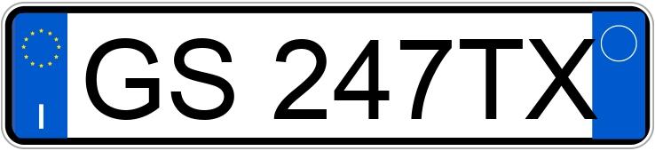 Numer rejestracyjny GS247TX posiada FIAT Panda 3a serie Numer rejestracyjny GS247TX posiada FIAT Panda 3a serie