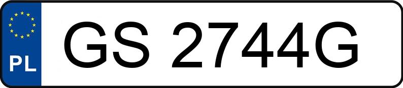 Numer rejestracyjny GS 2744G posiada LEXUS IS F MR`06 E4 IS F MR`06 E4 - GS2744G