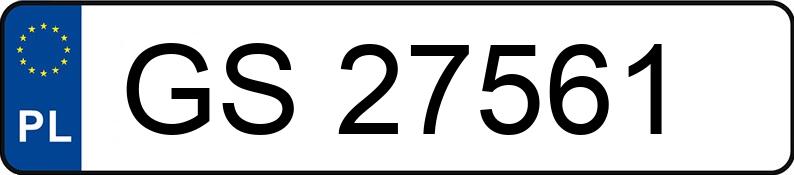 Numer rejestracyjny GS 27561 posiada VOLKSWAGEN GOLF 1.6 - GS27561