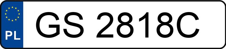 Numer rejestracyjny GS 2818C posiada VOLKSWAGEN TRANSPORTER - GS2818C