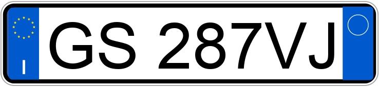 Numer rejestracyjny GS287VJ posiada AUDI A7 1a serie