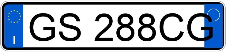Numer rejestracyjny GS288CG posiada MG ZS