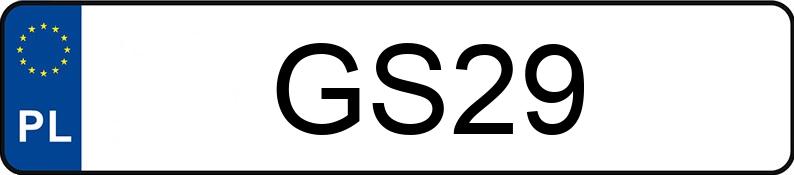 Numer rejestracyjny GS 29 posiada DODGE Grand Caravan 3.6 Kat. MR`11 GT Aut. - GS29 Numer rejestracyjny GS 29 posiada DODGE Grand Caravan 3.6 Kat. MR`11 GT Aut. - GS29