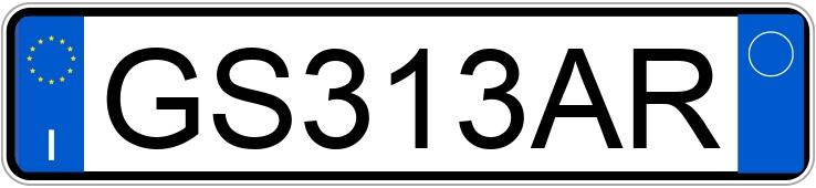 Numer rejestracyjny GS313AR posiada AUDI A5 2a serie Numer rejestracyjny GS313AR posiada AUDI A5 2a serie