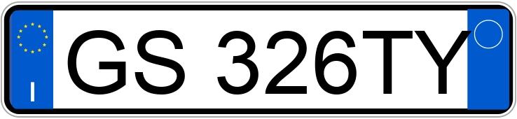 Numer rejestracyjny GS326TY posiada ALFA ROMEO Tonale