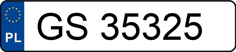 Numer rejestracyjny GS 35325 posiada FORD ESCORT 1.6 KAT KOMBI - GS35325