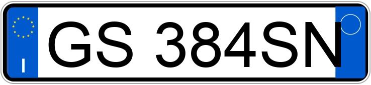 Numer rejestracyjny GS384SN posiada BMW X4