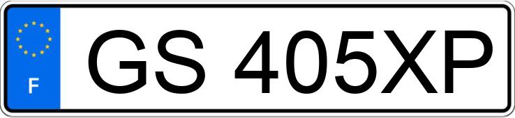 Numer rejestracyjny GS405XP posiada RENAULT TWINGO