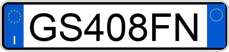 Numer rejestracyjny GS408FN posiada FIAT 500X