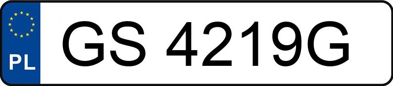 Numer rejestracyjny GS 4219G posiada BMW 116i MR`04 E3 E87 116i MR`04 E3 E87 - GS4219G