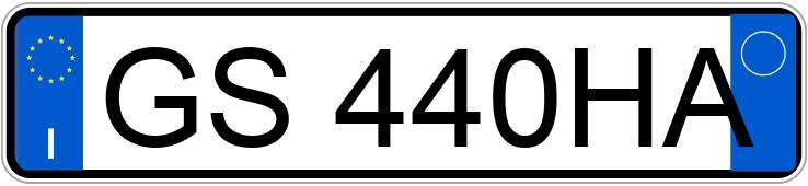 Numer rejestracyjny GS440HA posiada CITROEN C3 3a serie
