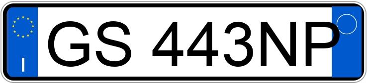 Numer rejestracyjny GS443NP posiada FIAT 500X