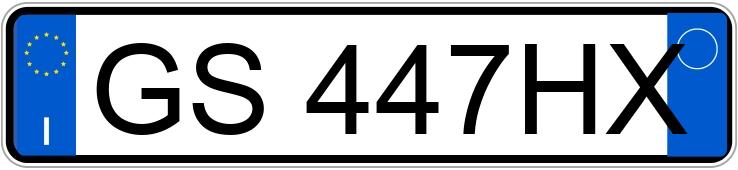 Numer rejestracyjny GS447HX posiada PEUGEOT 207