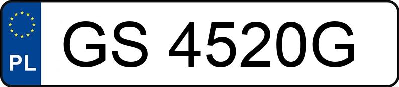 Numer rejestracyjny GS 4520G posiada BMW 3 - GS4520G