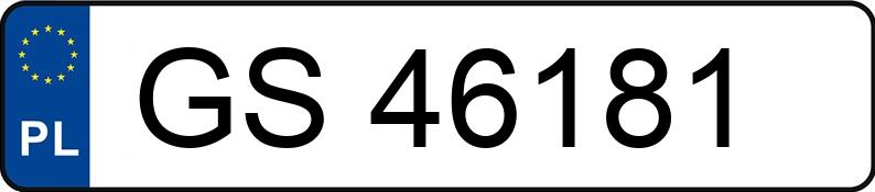 Numer rejestracyjny GS 46181 posiada VOLKSWAGEN PASSAT - GS46181