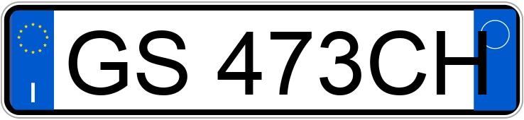 Numer rejestracyjny GS473CH posiada BMW Serie3