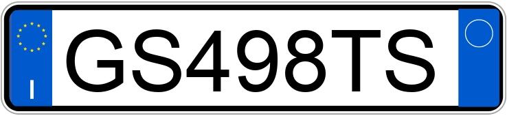 Numer rejestracyjny GS498TS posiada VOLKSWAGEN Golf 8a serie