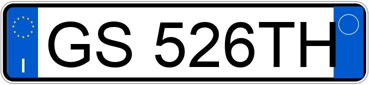 Numer rejestracyjny GS526TH posiada AUDI A3 4a serie