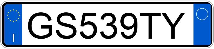 Numer rejestracyjny GS539TY posiada LANCIA Ypsilon 3a serie Numer rejestracyjny GS539TY posiada LANCIA Ypsilon 3a serie