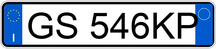 Numer rejestracyjny GS546KP posiada CITROEN C3 3a serie