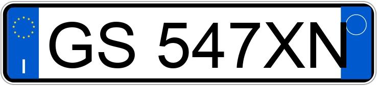 Numer rejestracyjny GS547XN posiada AUDI A5 2a serie Numer rejestracyjny GS547XN posiada AUDI A5 2a serie