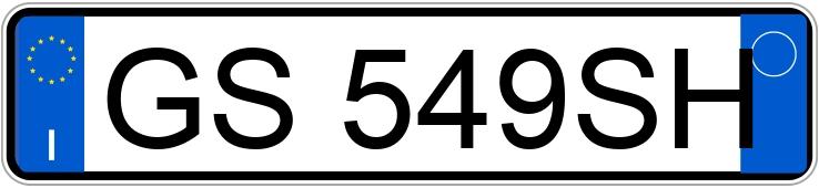 Numer rejestracyjny GS549SH posiada SUZUKI Ignis