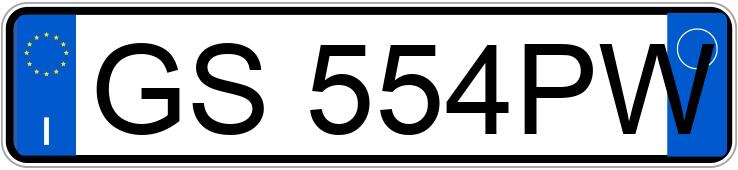 Numer rejestracyjny GS554PW posiada AUDI Q3 2a serie