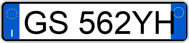 Numer rejestracyjny GS562YH posiada FIAT 500X