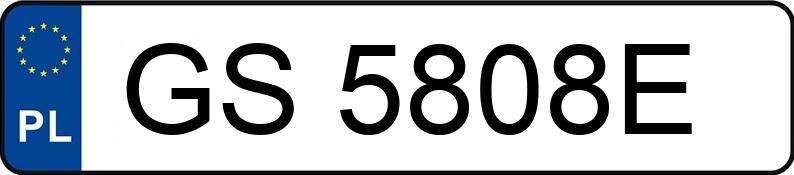 Numer rejestracyjny GS 5808E posiada CADILLAC STS - GS5808E Numer rejestracyjny GS 5808E posiada CADILLAC STS - GS5808E