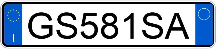Numer rejestracyjny GS581SA posiada DR dr 5.0