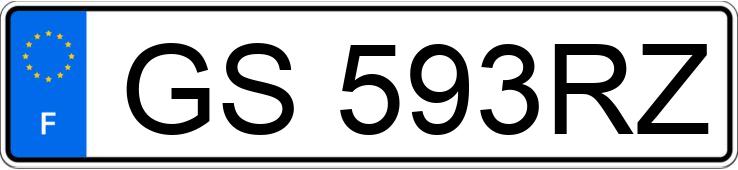 Numer rejestracyjny GS593RZ posiada TOYOTA COROLLA X